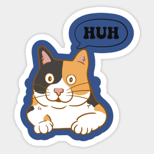 Huh Cat Meme Sticker